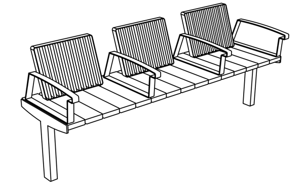 Parkbänk mmcité Vera Solo LVS336t