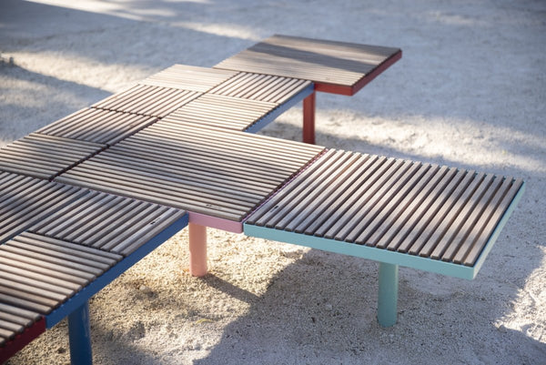 Parkbänk mmcité Pixel PIX210r