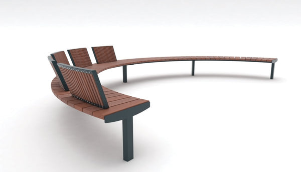 Puistonpenkki mmcité Vera Solo LVS670-at