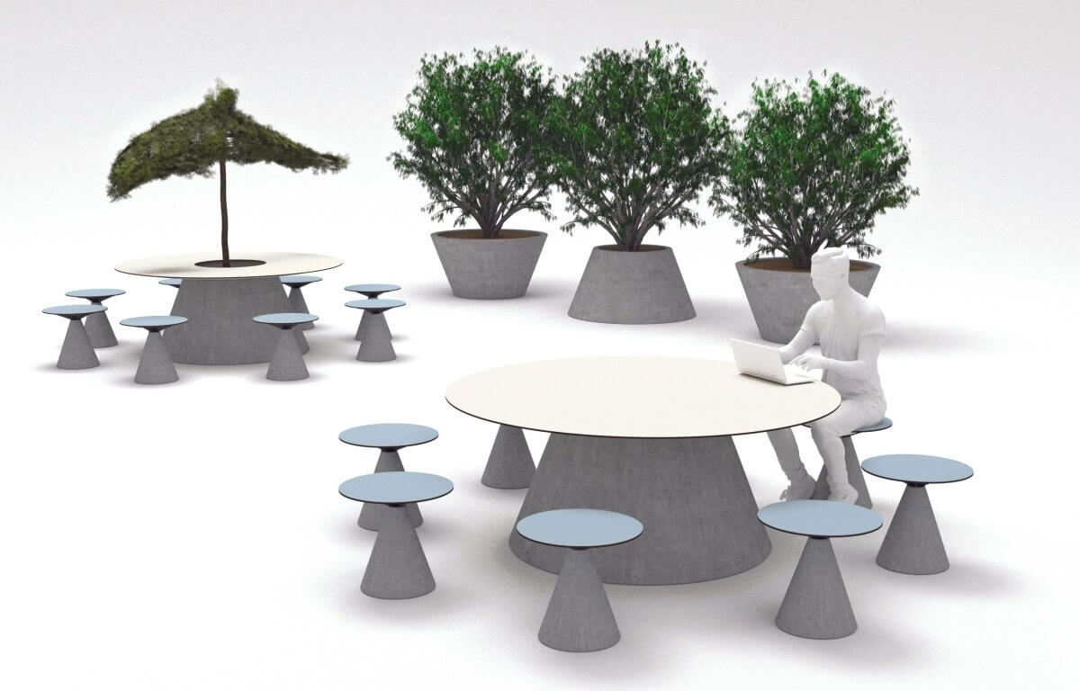 Parkbord mmcité Conics CON910
