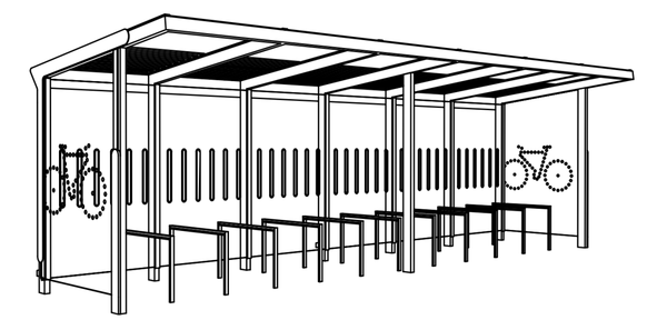 Cykeltak mmcité Aureo Velo AE-V610-02-SS