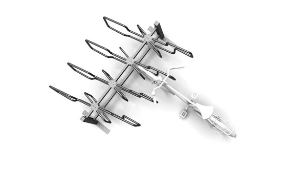 Cykelställ CubiQ Premium, 2-sidigt, 10 platser, 420 mm avstånd, utanpåliggande montering