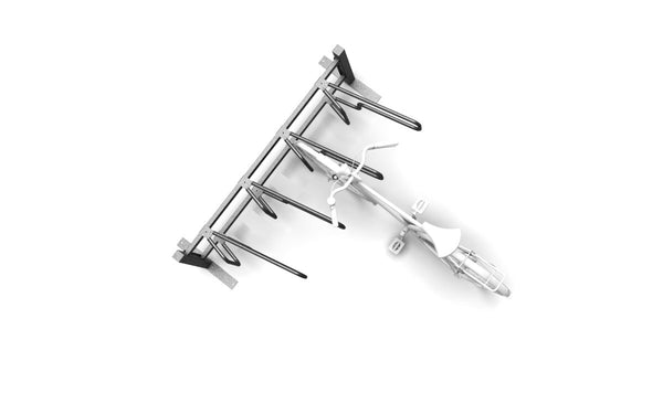 Cykelställ CubiQ Standard, 1-sidigt, 4 platser, avstånd 500 mm, utanpåliggande montering