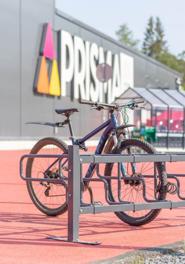 Cykelställ CubiQ Standard, enkelsidigt, ytmontering