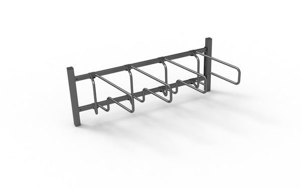 Cykelställ CubiQ Standard, 1-sidigt, 4 platser, avstånd 500 mm, för nedgjutning