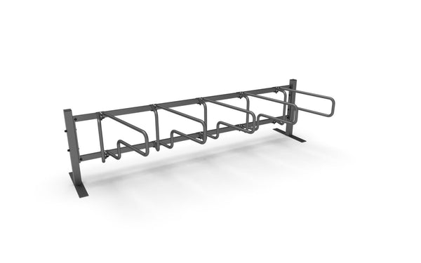 Cykelställ CubiQ Standard, 1-sidigt, 5 platser, avstånd 500 mm, utanpåliggande montering