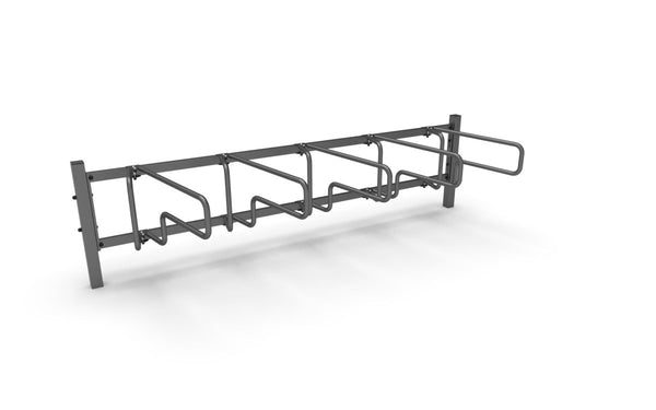 Cykelställ CubiQ Standard, 1-sidigt, 5 platser, avstånd 500 mm, för nedgjutning