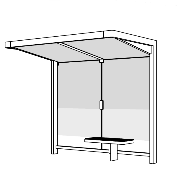 Busskur mmcité Nubo NUB200-SS