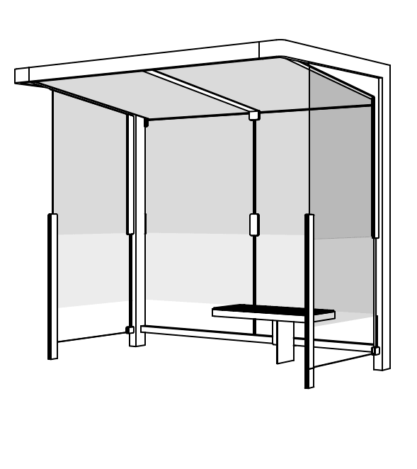 Busskur mmcité Nubo NUB210a-SS