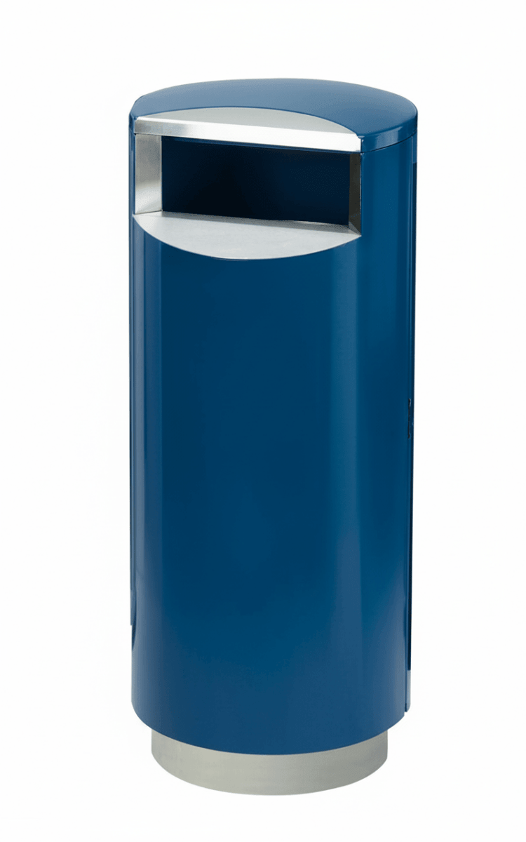 Papperskorg CITY 100, pulverlackad, RAL 5002