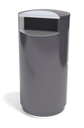 Papperskorg CITY 140, pulverlackad