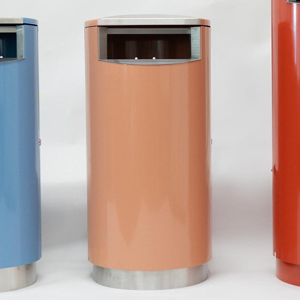 Papperskorg CITY 140, pulverlackad