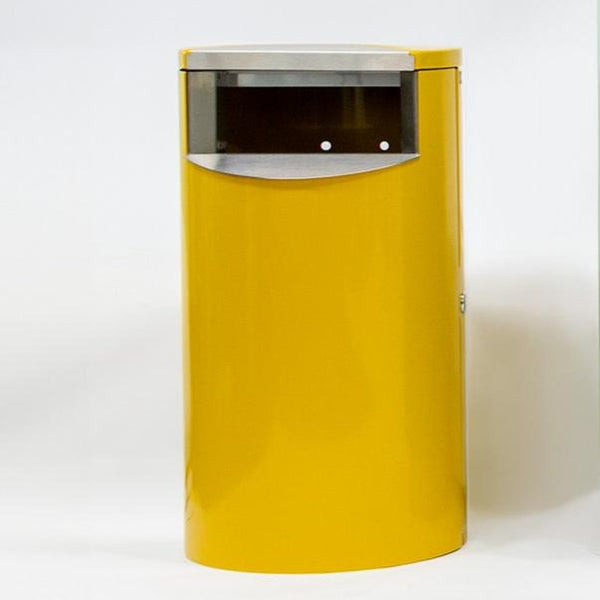 Papperskorg CITY 30, pulverlackad, med magnetfäste