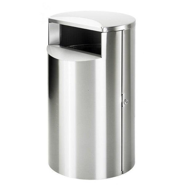 Papperskorg CITY 60 DOGGY/HYGIENLUCKA, rostfritt stål
