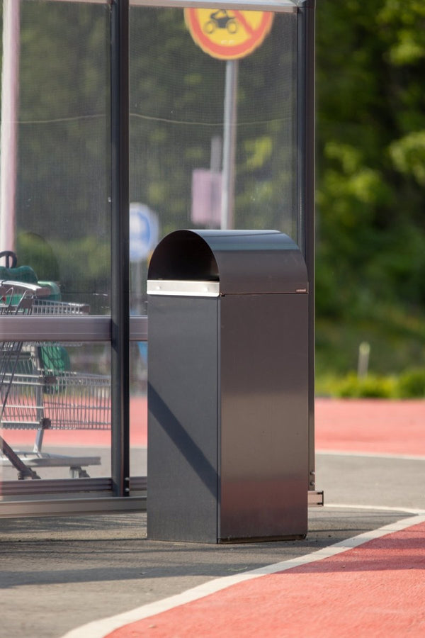 Papperskorg Archie 150, pulverlackad