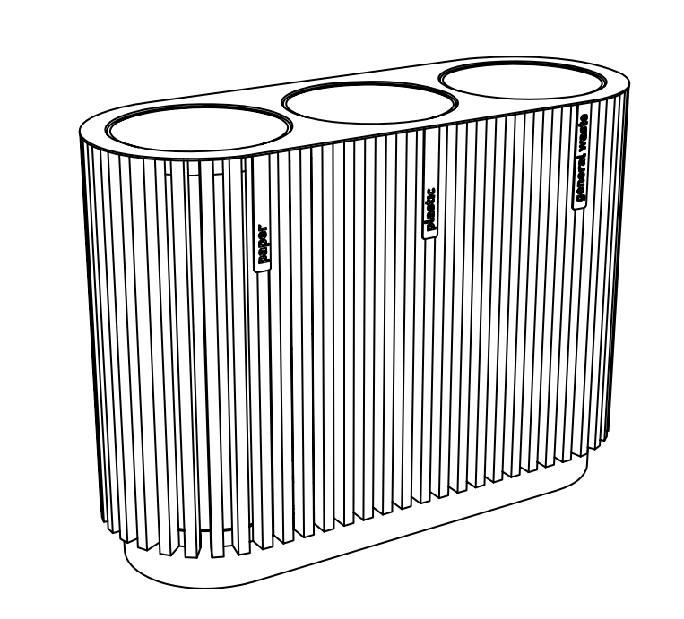 Sorteringskärl mmcité Quinbin QB610t