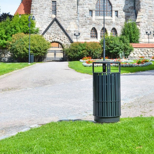 Papperskorg Plaza, pulverlackad