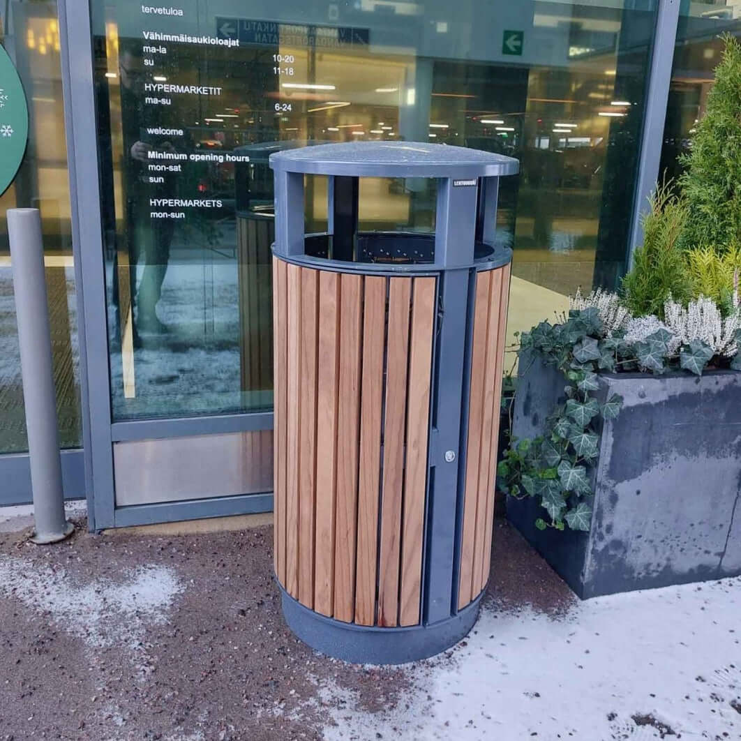 Papperskorg Plaza Wood