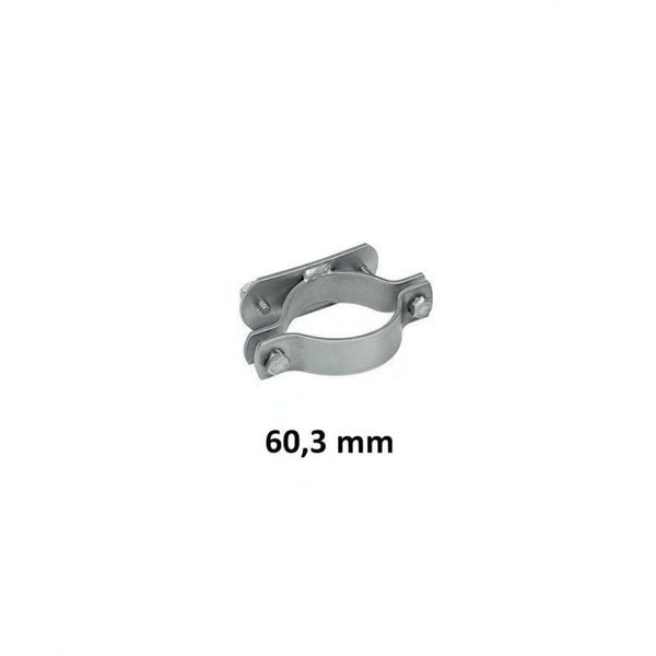 Stolpfästen för papperkorg, 60,3 mm, rostfritt stål