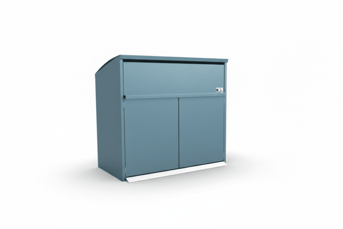 Roskakatos Modul Duo 000720-corten - Lehtovuori