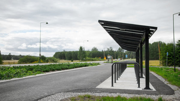 Cykelställ för ramlåsning U2, zink, L1000xH900, utanpåliggande montering