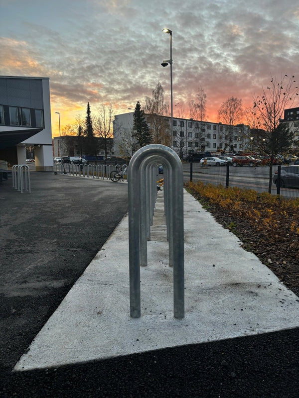 Cykelställ för ramlåsning U2, znm, L300xH900, montering på skenor