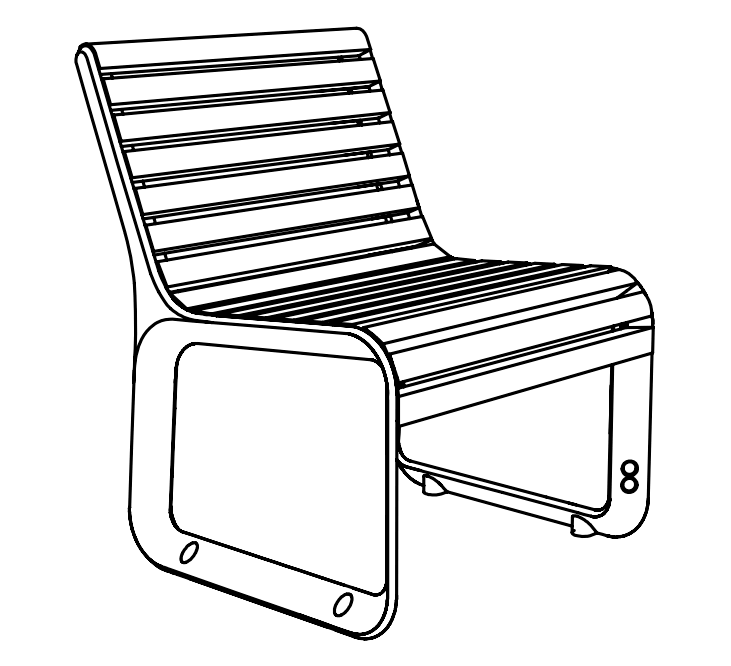 Stol mmcité Portiqoa PQA152t